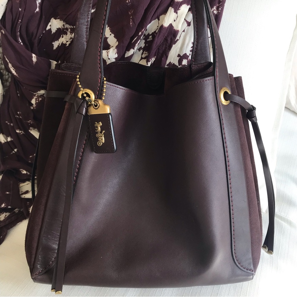 Coach 1941 Harmony Burgundy Oxblood Hobo with Gold Hardware & Rogue Hangtag - Picture 14 of 14
